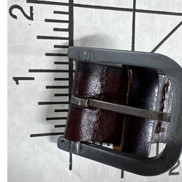 Banana Republic Patina Brown Genuine Italian Leather 1" Wide Belt Men 38" - Picture 6 of 9